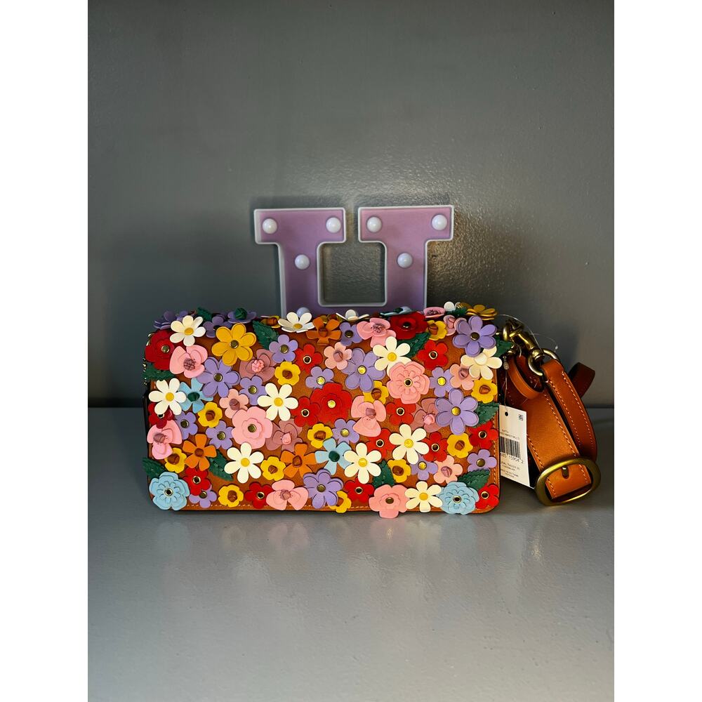 Coach Tabby Shoulder Bag 26 With Floral Applique - Picture 7 of 12